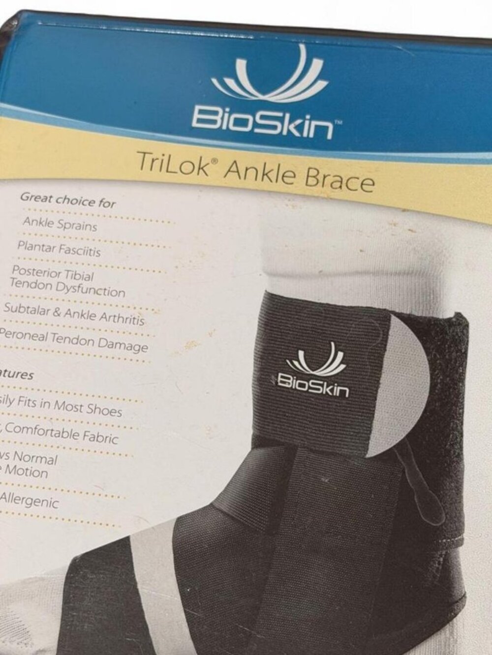 BioSkin TriLok Ankle Brace Large NIB